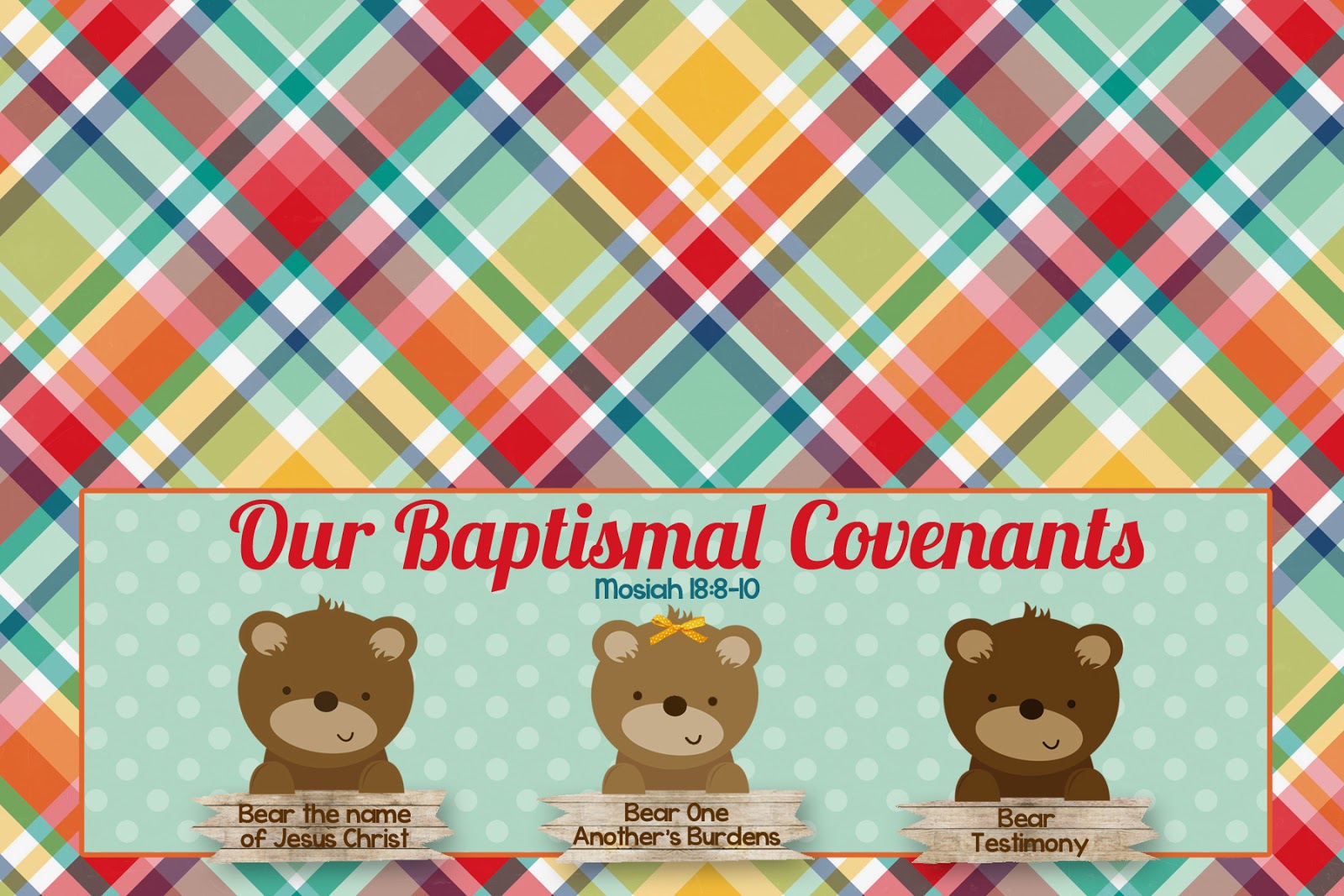 Three "Bears" of Baptism Printable